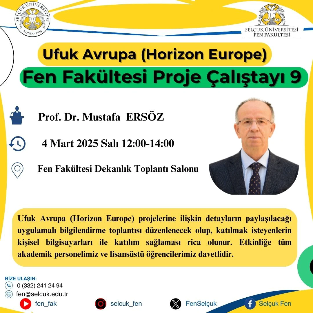 Fen Fakültesi Proje Çalıştayı 9